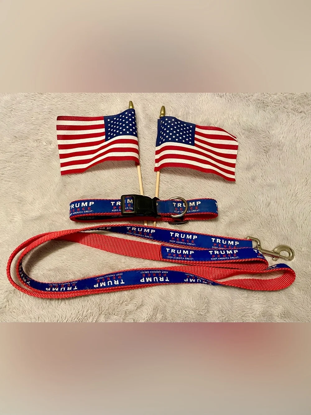Trump Pence “Keep America Great!” Dog Leash & Collar Set